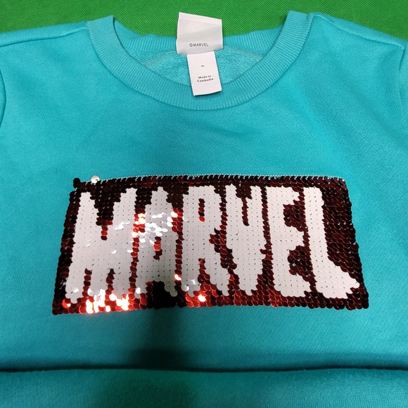 Spotted Zebra Marvel Girls' French Terry Long-Sleeve Dress Size Medium (8Y) - Picture 8 of 14